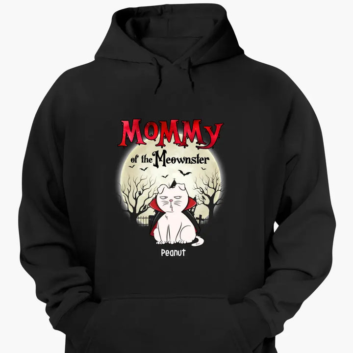 Personalized Custom T-shirt - Halloween Gift For Cat Mom, Cat Lover - Mommy Of The Meownster