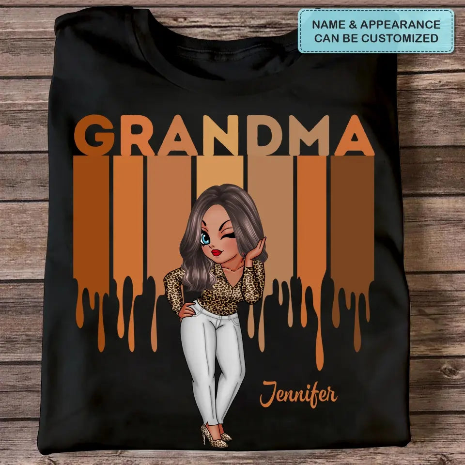 Personalized Custom T-shirt - Gift For Grandma, Mom - Love Grandma Life