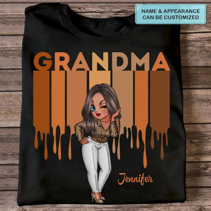 Personalized Custom T-shirt - Gift For Grandma, Mom - Love Grandma Life