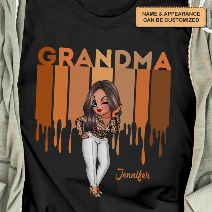 Personalized Custom T-shirt - Gift For Grandma, Mom - Love Grandma Life