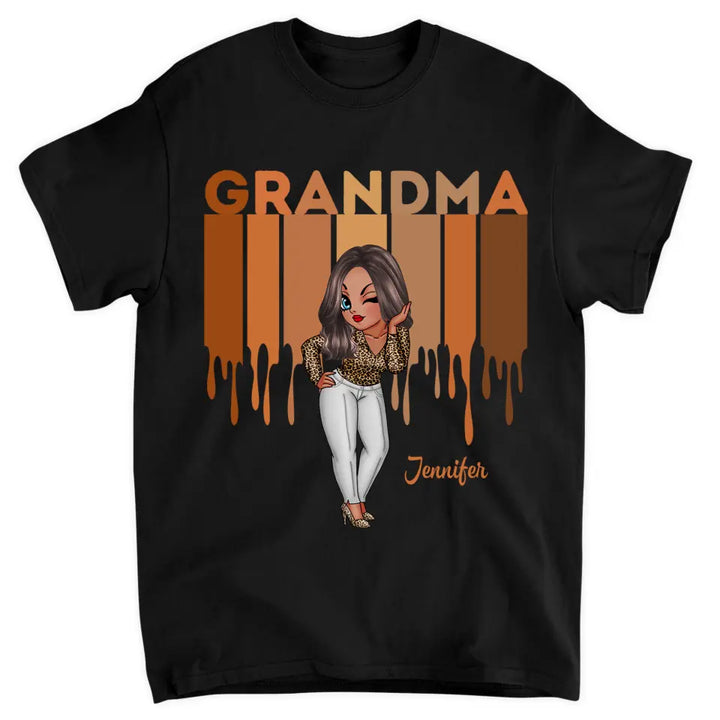 Personalized Custom T-shirt - Gift For Grandma, Mom - Love Grandma Life