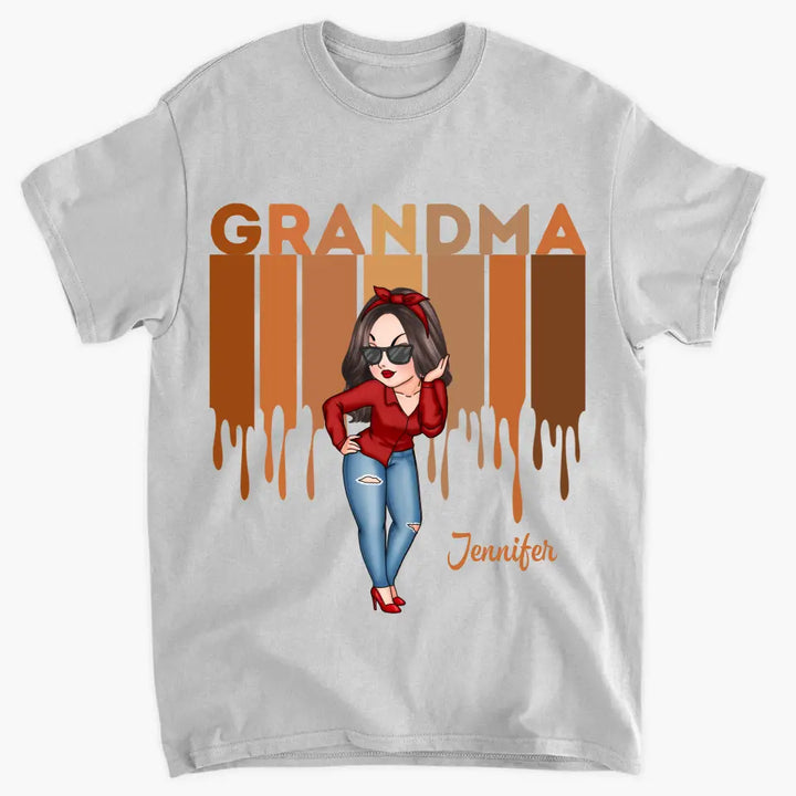 Personalized Custom T-shirt - Gift For Grandma, Mom - Love Grandma Life