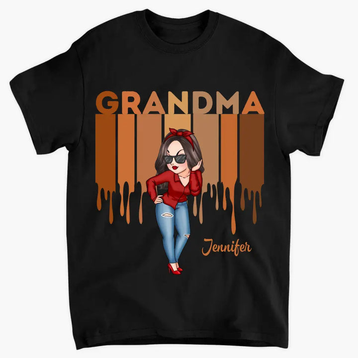 Personalized Custom T-shirt - Gift For Grandma, Mom - Love Grandma Life