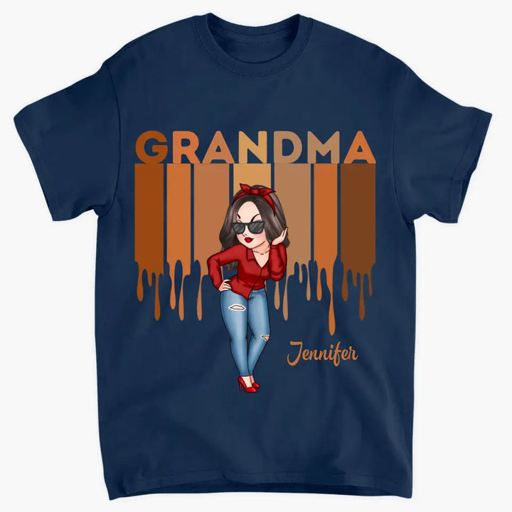 Personalized Custom T-shirt - Gift For Grandma, Mom - Love Grandma Life