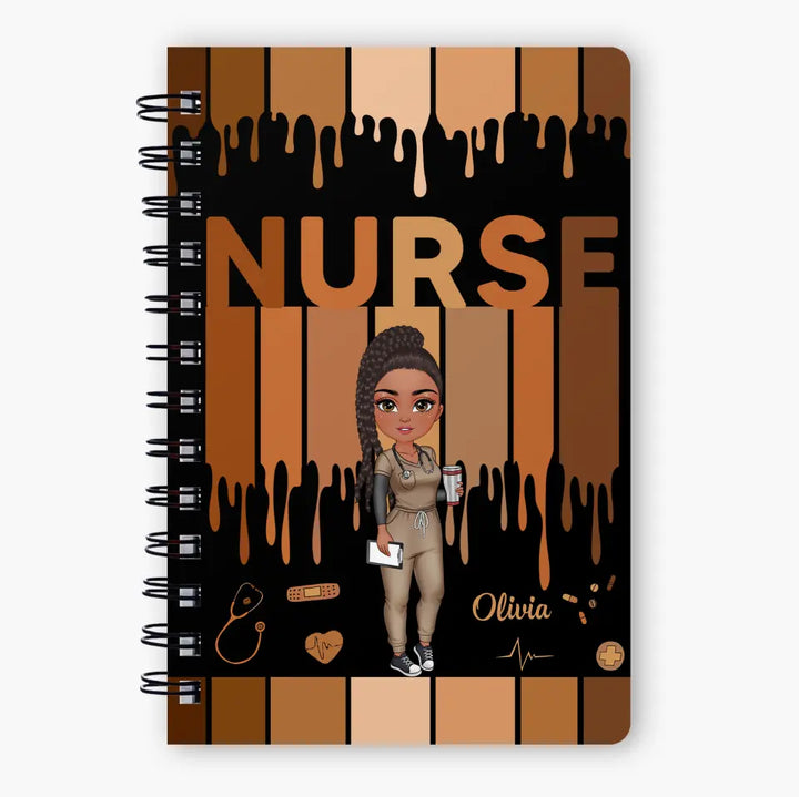 Personalized Custom Spiral Journal - Nurse's Day, Appreciation Gift For Nurse - Love Nurse Life V2