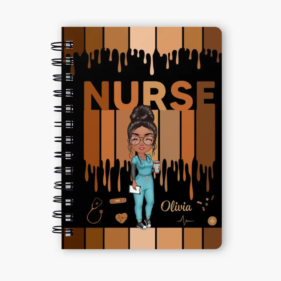 Personalized Custom Spiral Journal - Nurse's Day, Appreciation Gift For Nurse - Love Nurse Life V2