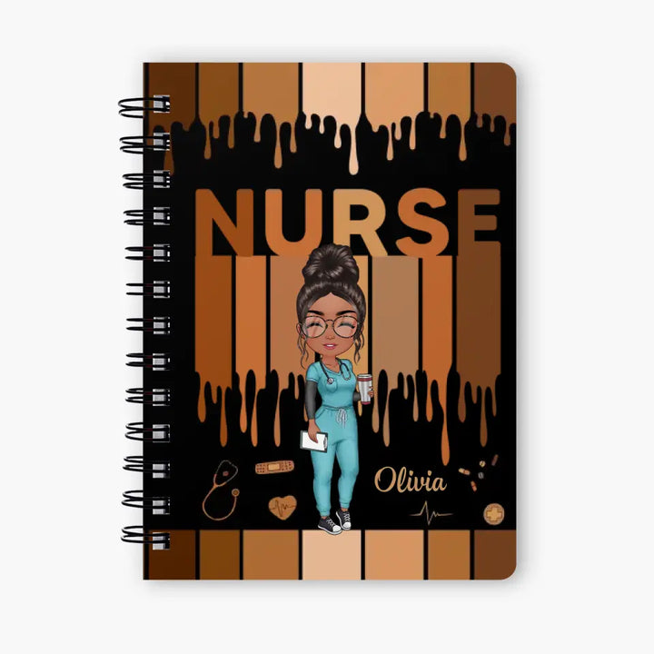 Personalized Custom Spiral Journal - Nurse's Day, Appreciation Gift For Nurse - Love Nurse Life V2