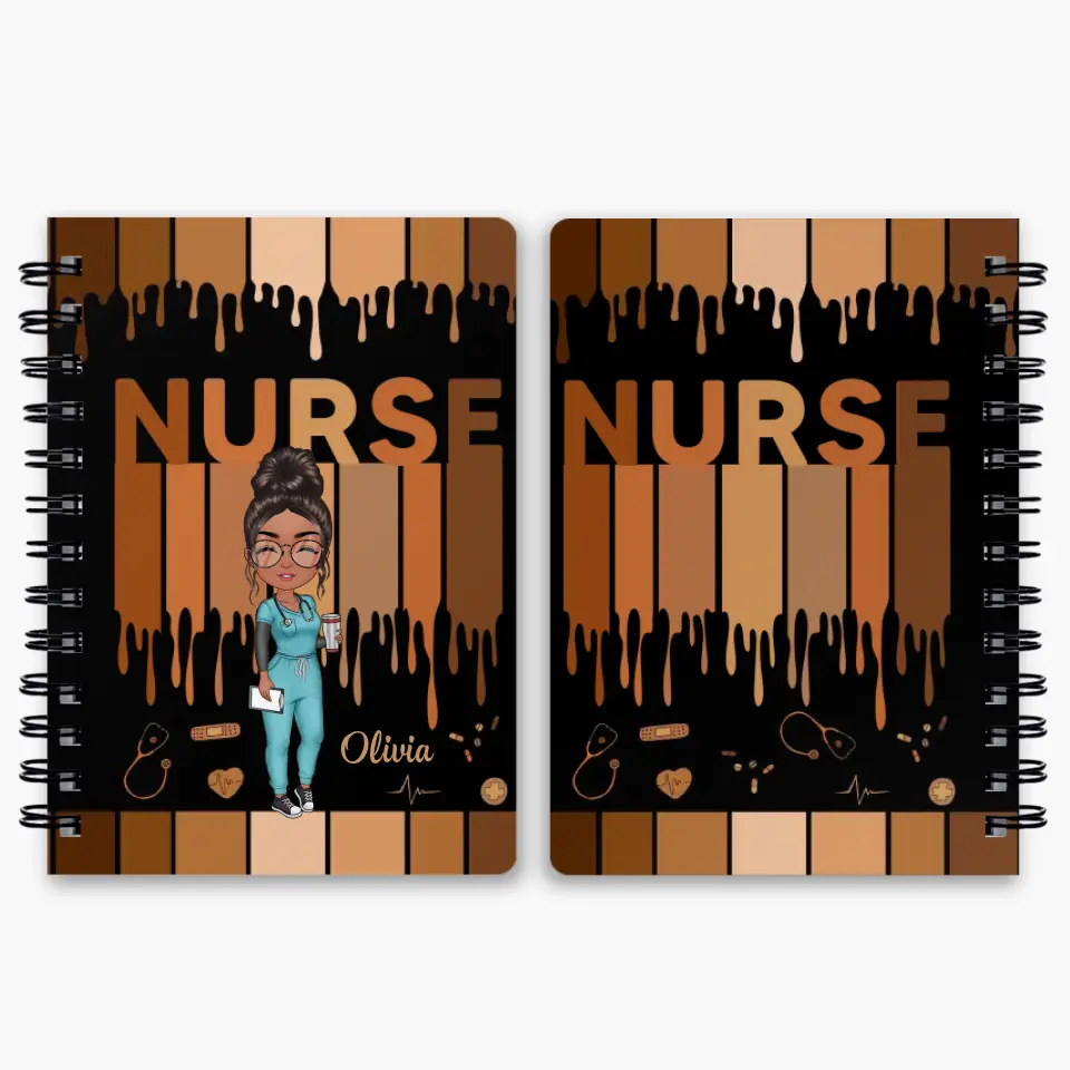 Personalized Custom Spiral Journal - Nurse's Day, Appreciation Gift For Nurse - Love Nurse Life V2