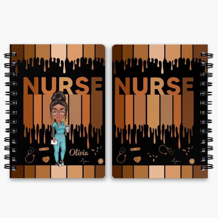 Personalized Custom Spiral Journal - Nurse's Day, Appreciation Gift For Nurse - Love Nurse Life V2