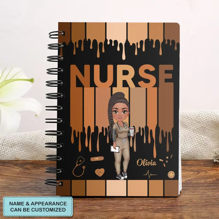 Personalized Custom Spiral Journal - Nurse's Day, Appreciation Gift For Nurse - Love Nurse Life V2