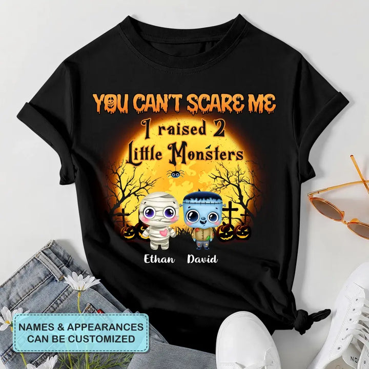 Personalized Custom T-shirt - Halloween Gift For Grandma, Mom - You Can't Scare Me