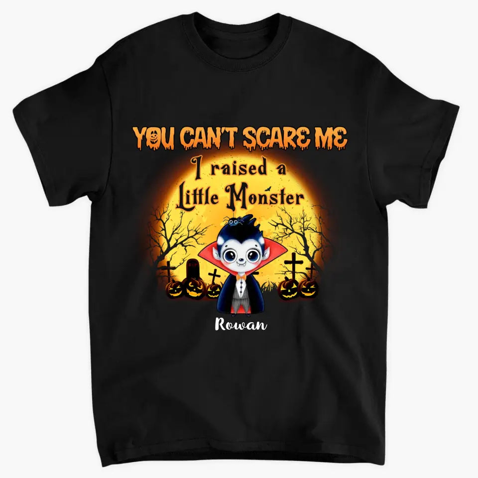Personalized Custom T-shirt - Halloween Gift For Grandma, Mom - You Can't Scare Me