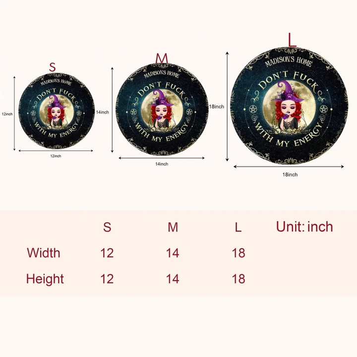 Personalized Custom Door Sign - Gift For Wiccan - Halloween Wiccan