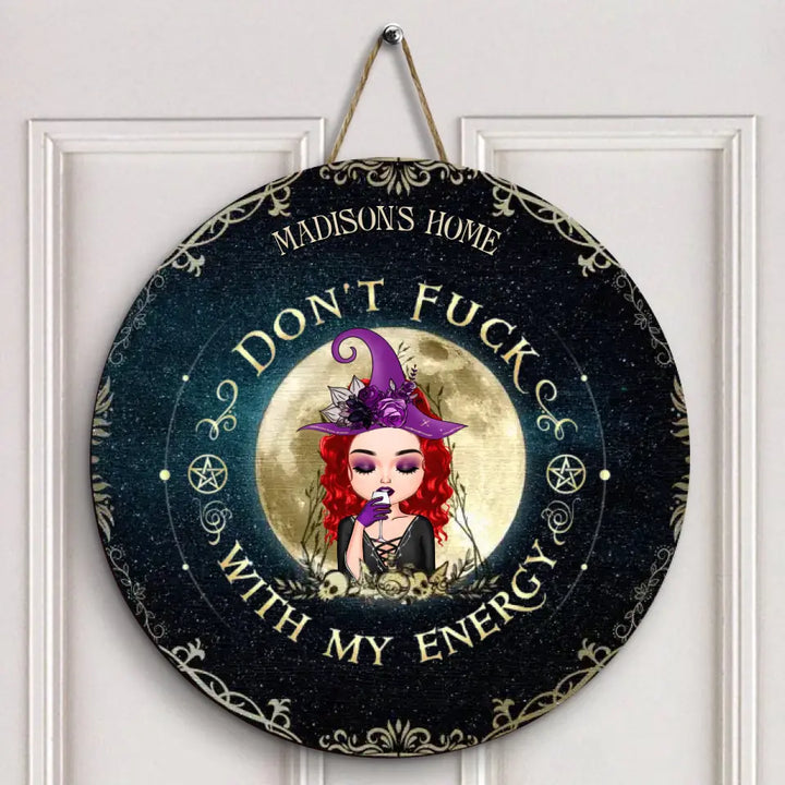 Personalized Custom Door Sign - Gift For Wiccan - Halloween Wiccan