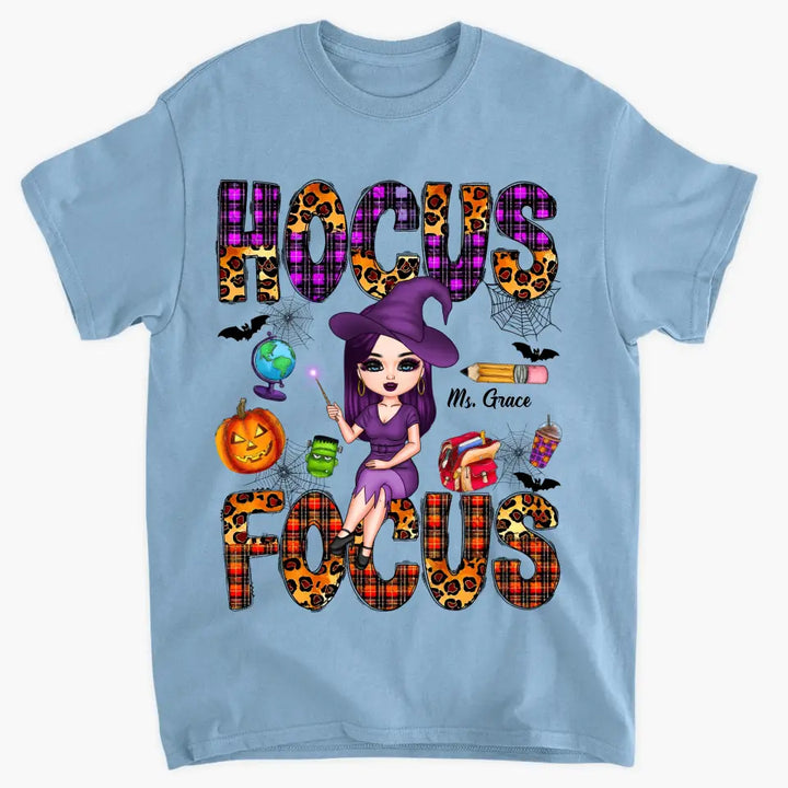 Hocus Focus - Personalized Custom T-shirt - Halloween, Appreciation Gift For Teacher