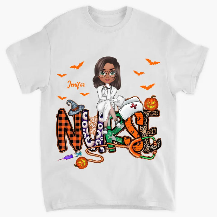Spooky Nurse Life - Personalized Custom T-shirt - Nurse's Day, Halloween, Appreciation Gift For Nurse