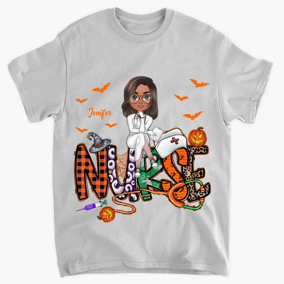 Spooky Nurse Life - Personalized Custom T-shirt - Nurse's Day, Halloween, Appreciation Gift For Nurse