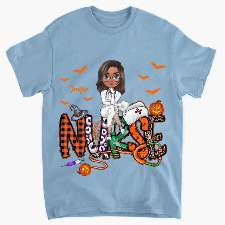 Spooky Nurse Life - Personalized Custom T-shirt - Nurse's Day, Halloween, Appreciation Gift For Nurse