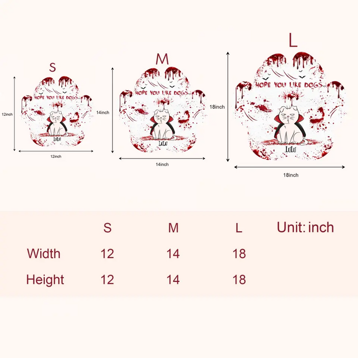 Hope You Like Dogs - Personalized Custom Door Sign - Halloween Gift For Dog Lover, Dog Mom, Dog Dad, Cat Lover, Cat Dad, Cat Mom