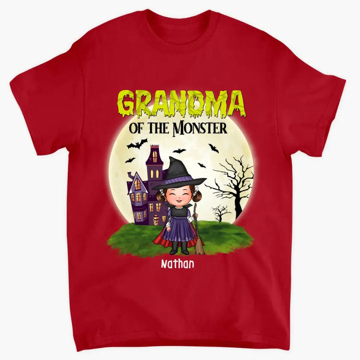 Grandma Of The Monsters - Personalized Custom T-shirt - Halloween Gift For Grandma