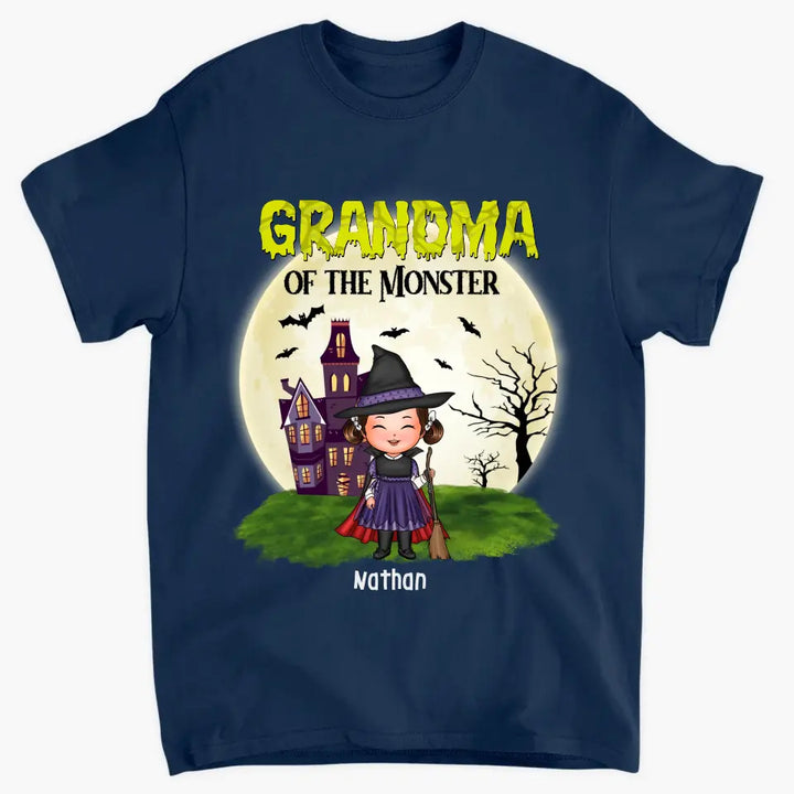 Grandma Of The Monsters - Personalized Custom T-shirt - Halloween Gift For Grandma