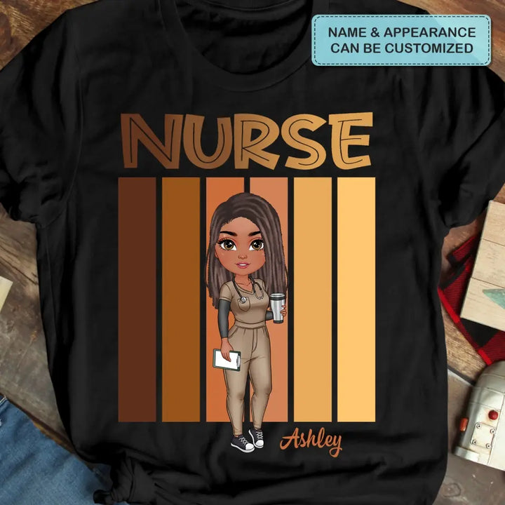 Love Nurse Life V2 - Personalized Custom T-shirt - Nurse's Day, Appreciation Gift For Nurse
