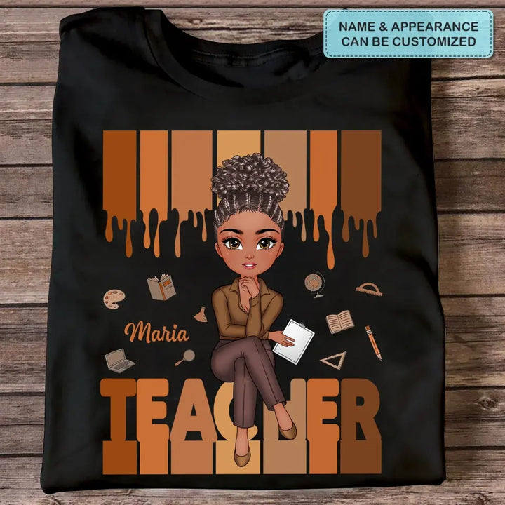 Teacher Love - Personalized Custom T-shirt - Teacher's Day, Appreciation Gift For Teacher
