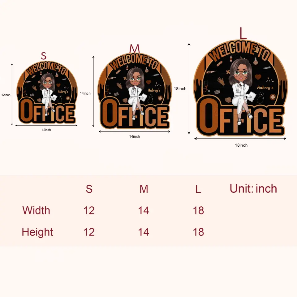 Nurse's Office - Personalized Custom Door Sign - Nurse's Day, Appreciation Gift For Nurse