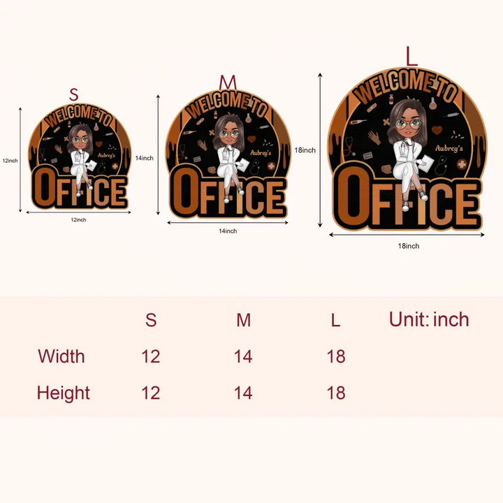 Nurse's Office - Personalized Custom Door Sign - Nurse's Day, Appreciation Gift For Nurse