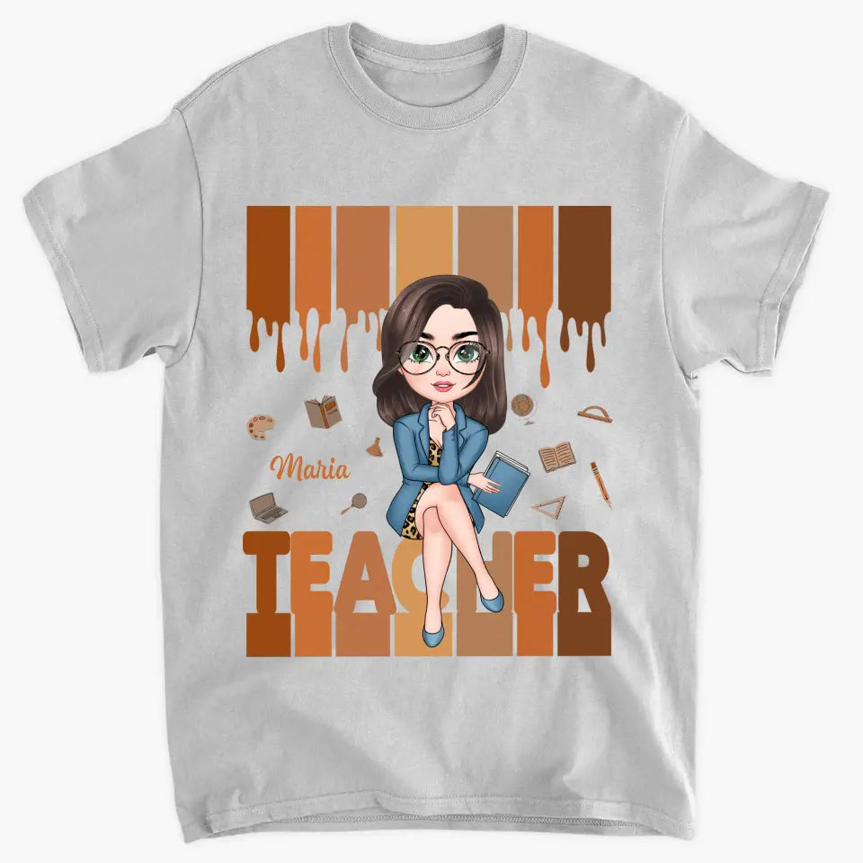 Teacher Love - Personalized Custom T-shirt - Teacher's Day, Appreciation Gift For Teacher