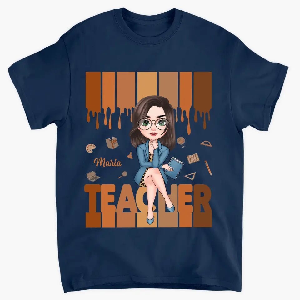 Teacher Love - Personalized Custom T-shirt - Teacher's Day, Appreciation Gift For Teacher