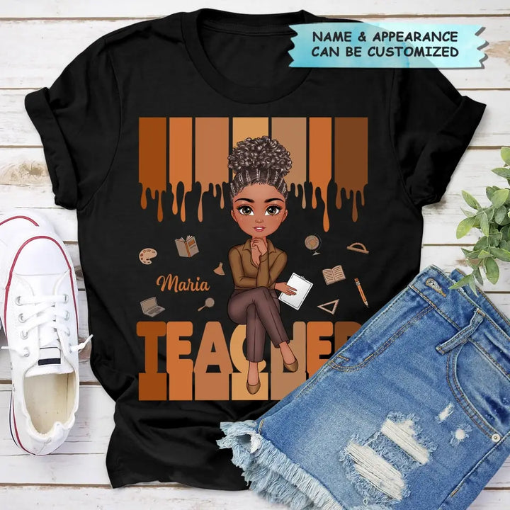 Teacher Love - Personalized Custom T-shirt - Teacher's Day, Appreciation Gift For Teacher