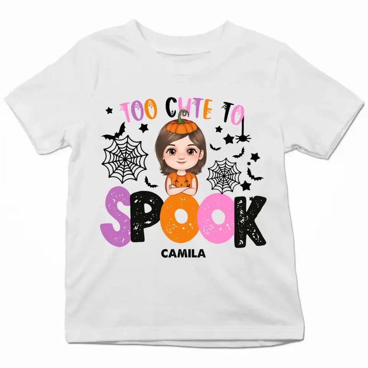 Too Cute To Spook - Personalized Custom T-shirt - Halloween Gift For Kid