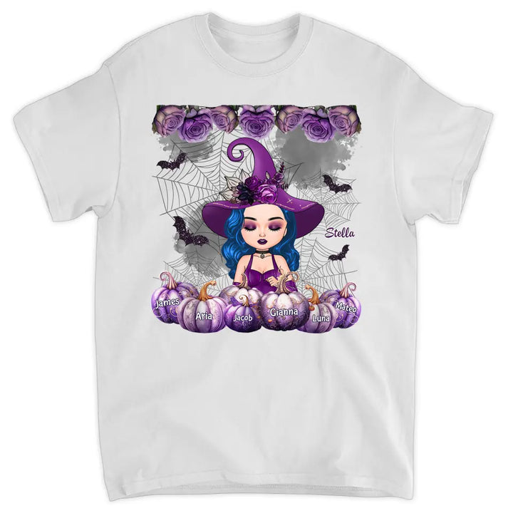 Grandma Witch- Personalized Custom T-shirt - Halloween Gift For Grandma, Mother