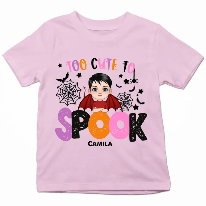 Too Cute To Spook - Personalized Custom T-shirt - Halloween Gift For Kid