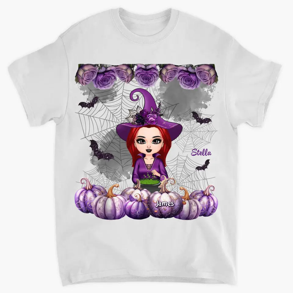 Grandma Witch- Personalized Custom T-shirt - Halloween Gift For Grandma, Mother