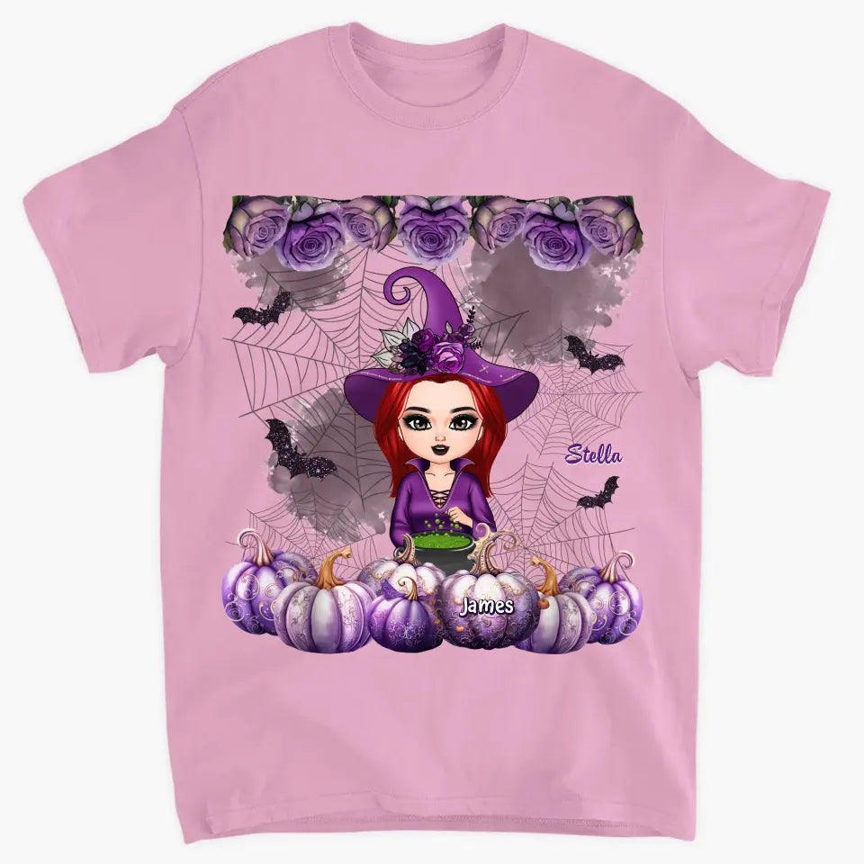 Grandma Witch- Personalized Custom T-shirt - Halloween Gift For Grandma, Mother