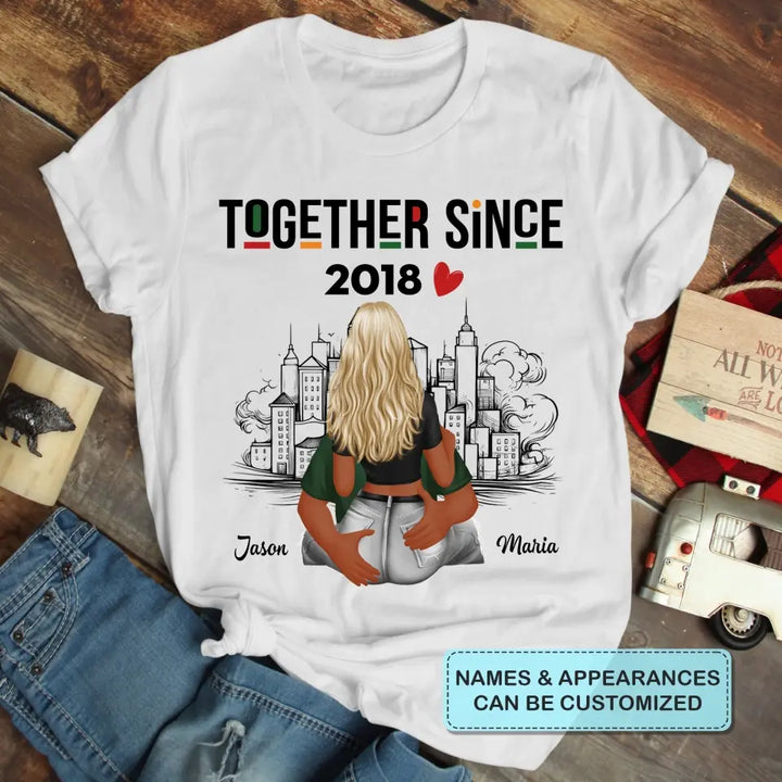 Together Since - Personalized Custom T-shirt - Anniversary Gift For Couple, Wife, Husband