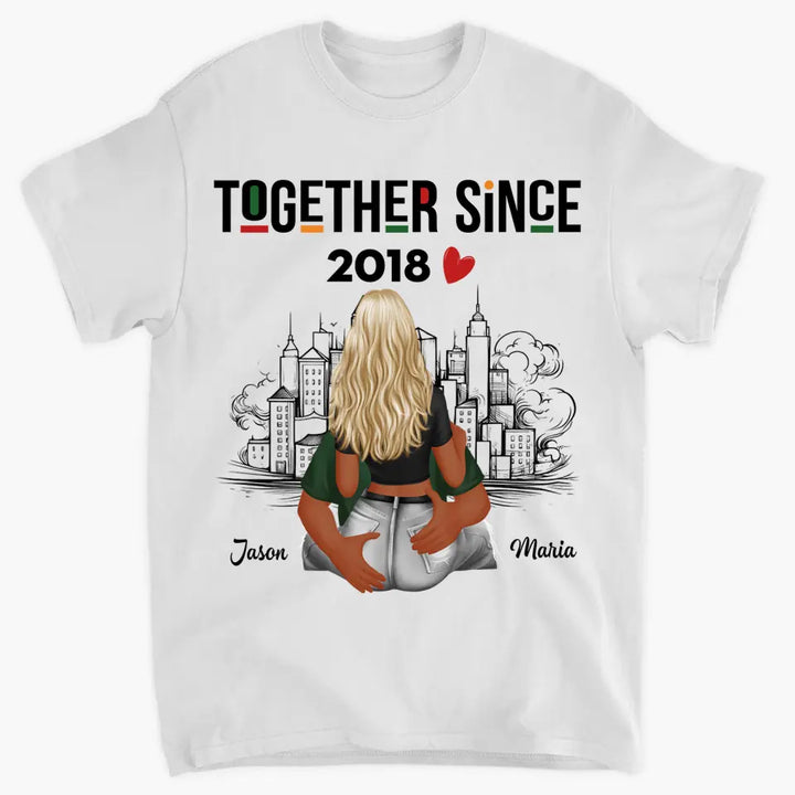 Together Since - Personalized Custom T-shirt - Anniversary Gift For Couple, Wife, Husband