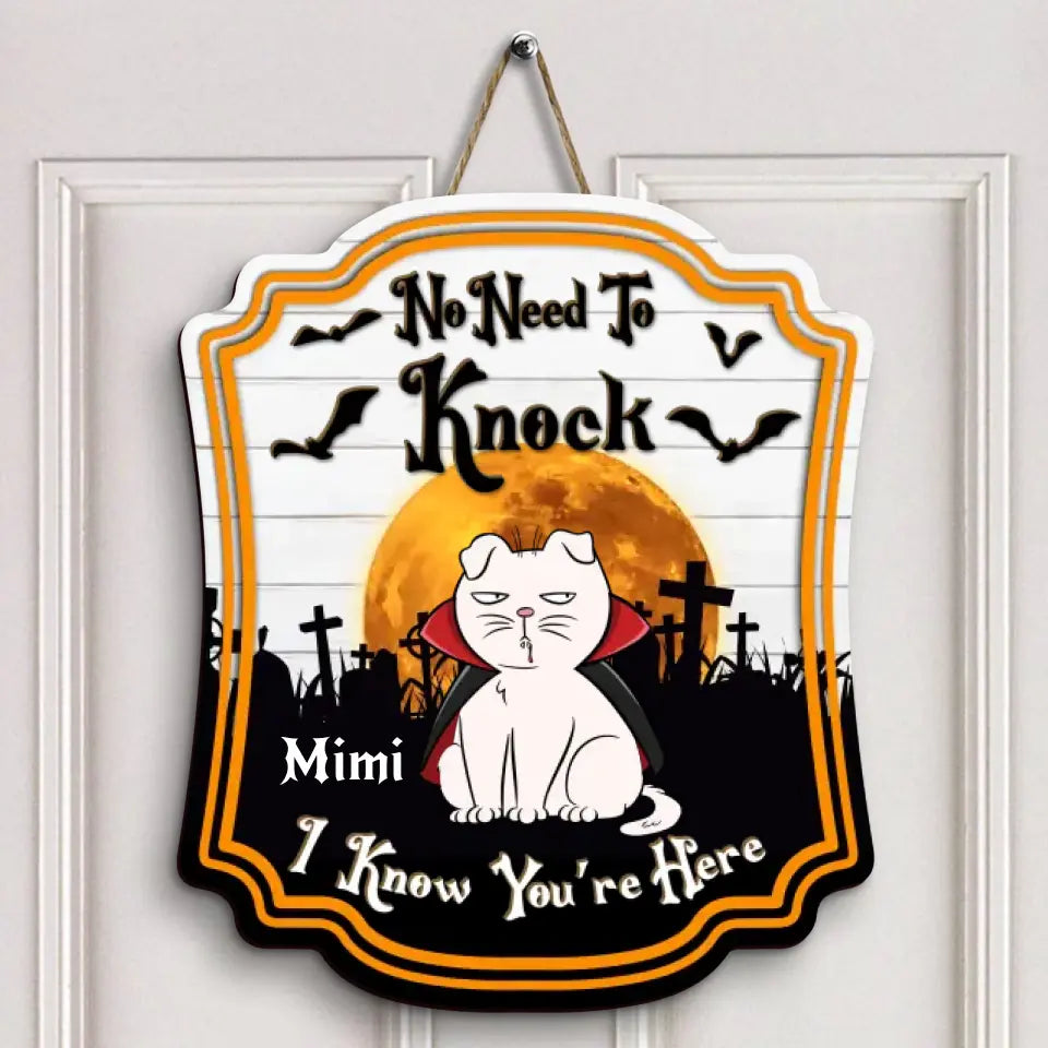 Keep The Door Closed Don't Let The Dog Out - Personalized Custom Door Sign - Halloween Gift For Pet Mom, Pet Dad, Pet Lover, Pet Owner