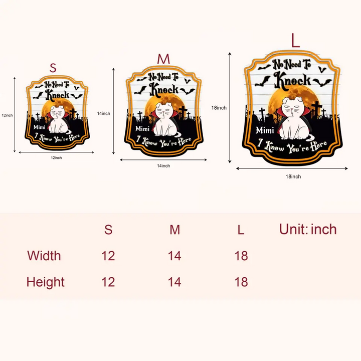 Keep The Door Closed Don't Let The Dog Out - Personalized Custom Door Sign - Halloween Gift For Pet Mom, Pet Dad, Pet Lover, Pet Owner