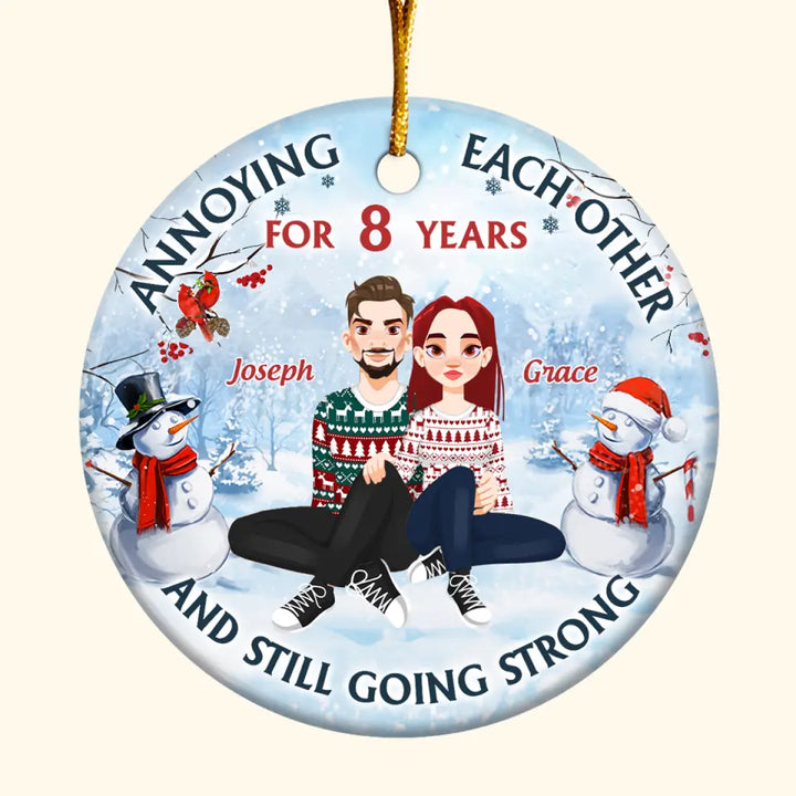 Still Going Strong - 
Personalized Custom Ceramic Ornament - Christmas Gift For Couple, Wife, Husband