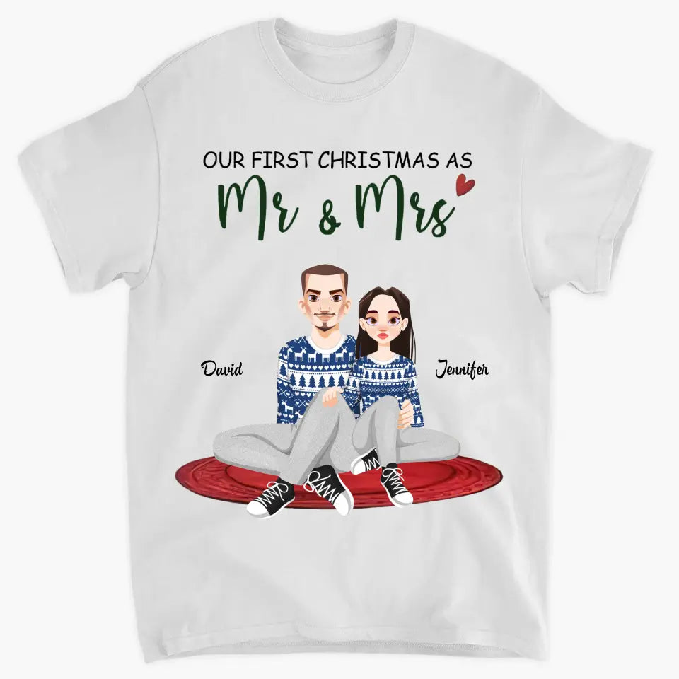 Together Since - Personalized Custom T-shirt - Christmas Gift For Couple, Wife, Husband