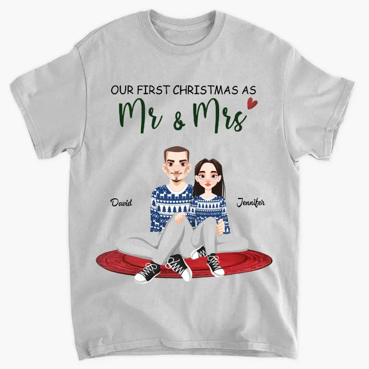 Together Since - Personalized Custom T-shirt - Christmas Gift For Couple, Wife, Husband
