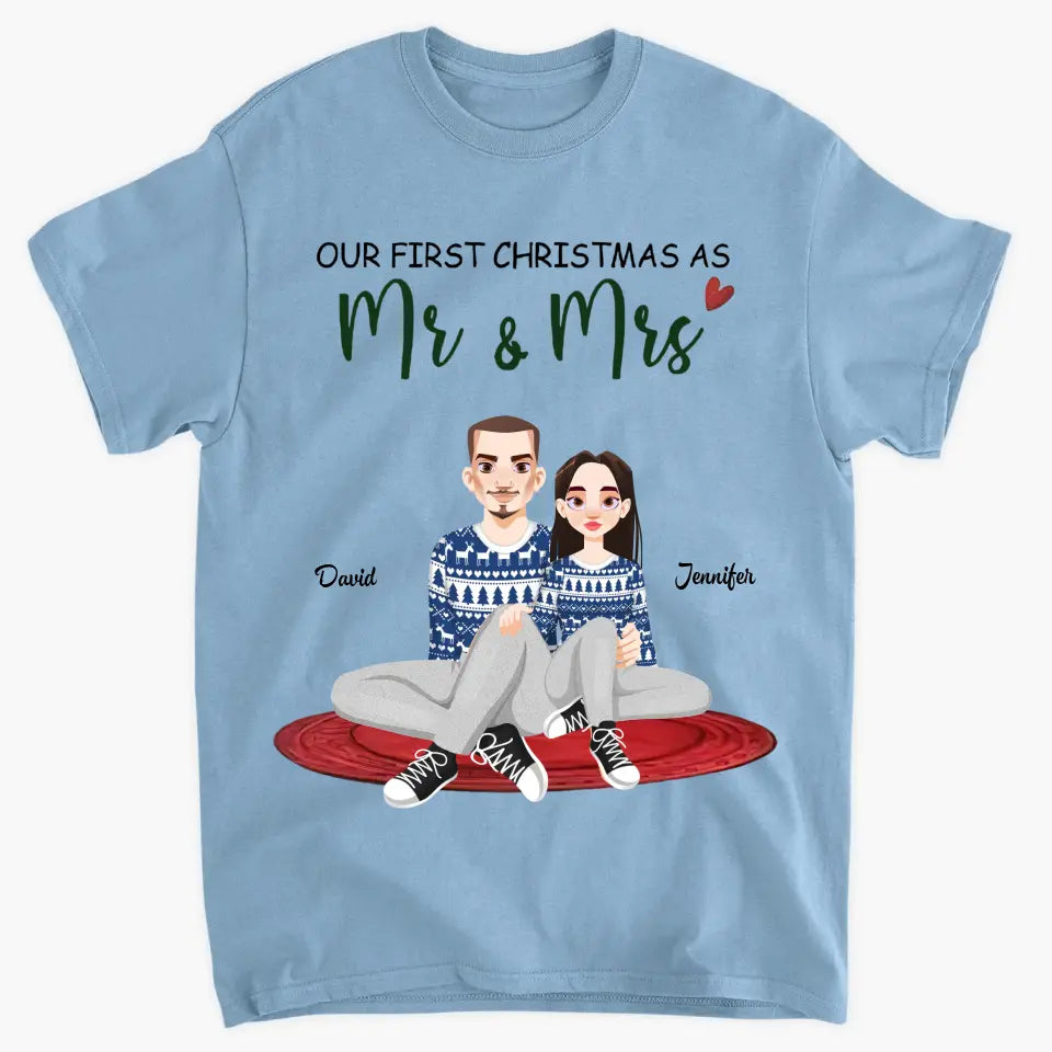 Together Since - Personalized Custom T-shirt - Christmas Gift For Couple, Wife, Husband