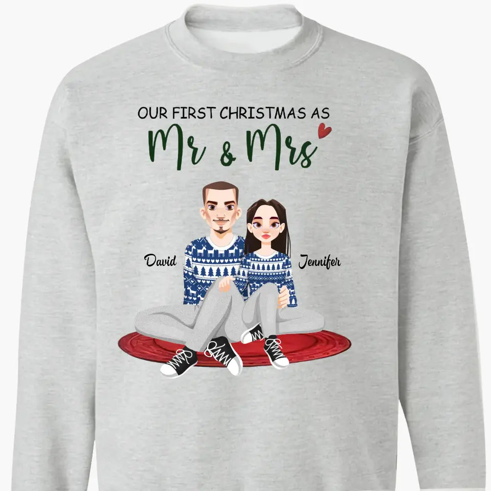 Together Since - Personalized Custom T-shirt - Christmas Gift For Couple, Wife, Husband