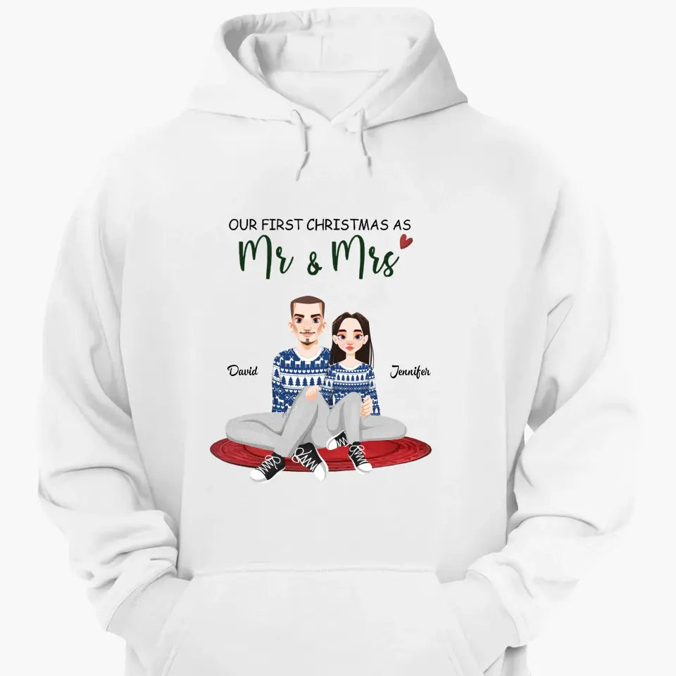 Together Since - Personalized Custom T-shirt - Christmas Gift For Couple, Wife, Husband