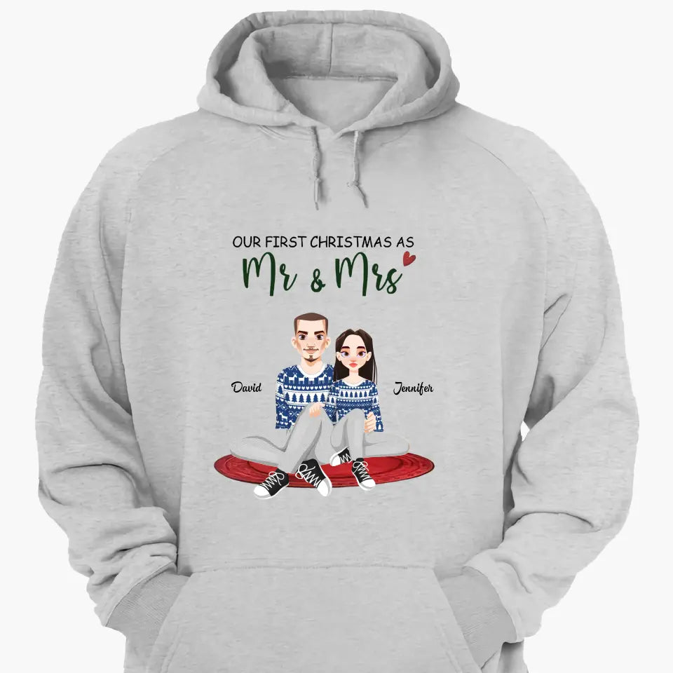 Together Since - Personalized Custom T-shirt - Christmas Gift For Couple, Wife, Husband