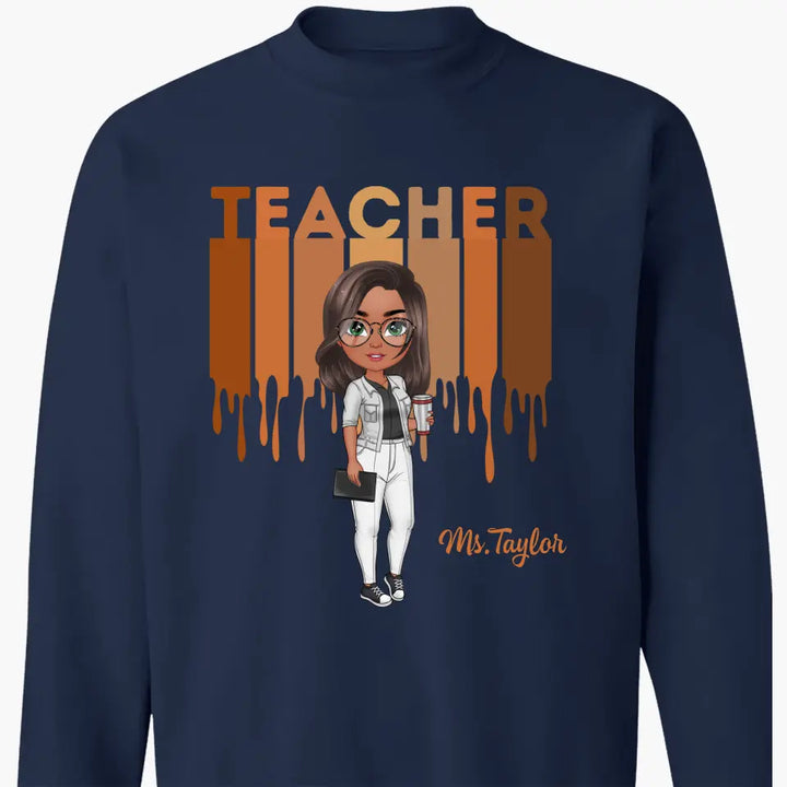 Personalized Custom T-shirt - Teacher's Day, Appreciation Gift For Teacher - Love Teacher Life