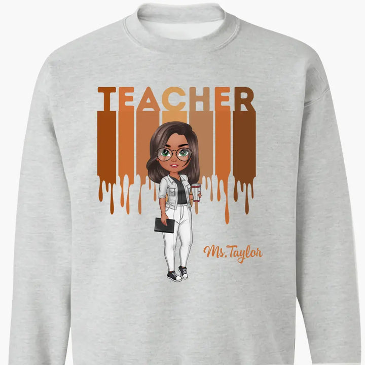 Personalized Custom T-shirt - Teacher's Day, Appreciation Gift For Teacher - Love Teacher Life